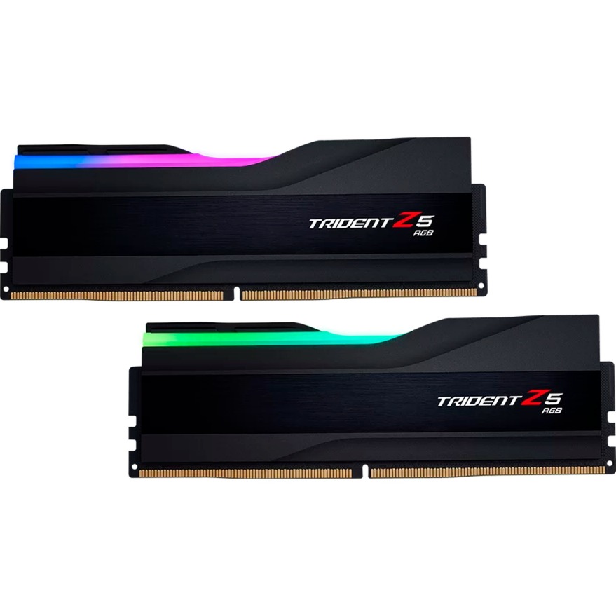 G.Skill DDR5 - 96GB -6400 - CL - 32 (2x 48GB) dual kit, RAM (fekete, (F5-6400J3239F48GX2-TZ5RK), Trident Z5 RGB, INTEL XMP) G.Skill DDR5 - 96GB -6400 - CL - 32 (2x 48GB) dual kit, RAM (fekete, (F5-6400J3239F48GX2-TZ5RK), Trident Z5 RGB, INTEL XMP)