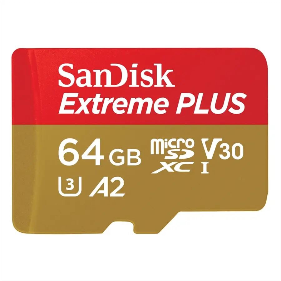  Sandisk 214500 / SDSQXBU-064G-GN6MA 64GB microSDXC Extreme Plus V30 U3 A2 + adapter  