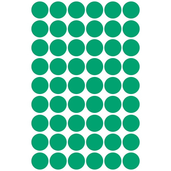 Avery 3143 12mm 270db-os zöld jelölőpont