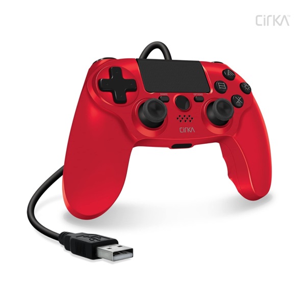 Cirka M07527-RD NuForce PS4/PC/Mac piros vezetékes kontroller Cirka M07527-RD NuForce PS4/PC/Mac piros vezetékes kontroller