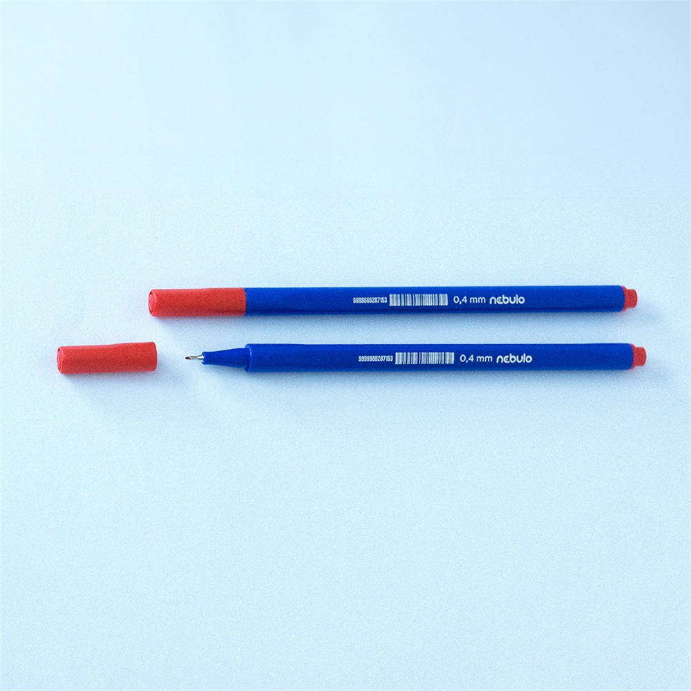 Nebuló Rostirón, tűfilc 0,4mm, háromszög test  722-B, piros (FL/TF-722-B-RED)