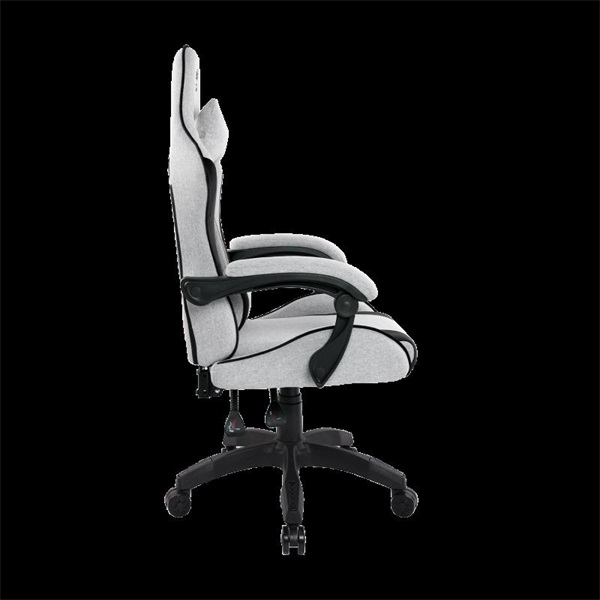 Spirit of Gamer szék - ARENA Light Grey (állítható magasság; párnázott kartámasz; PU; max.120kg-ig, világos-szürke)