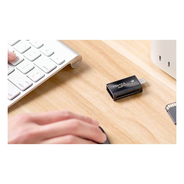 ADATA  USB 3.2 1TB SC730 Type-A+Type-C SSD Külső Fekete