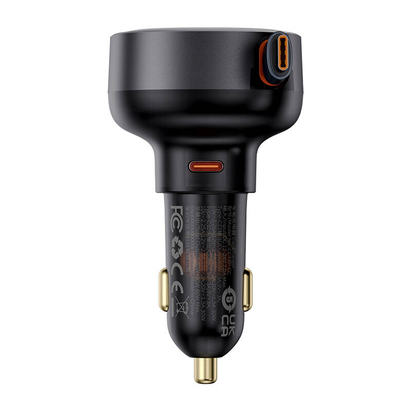 Car Charger Baseus Enjoyment Pro with cable USB-C, 60W (Black) Car Charger Baseus Enjoyment Pro with cable USB-C, 60W (Black)