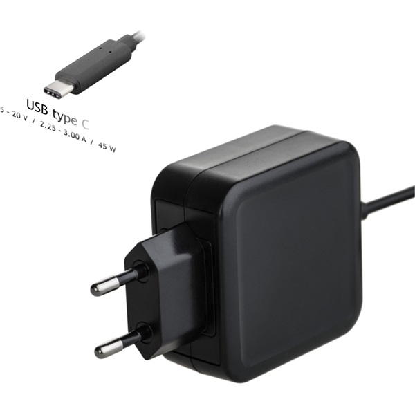 Akyga Notebook Tápegység Unierzális USB-C 45W (AK-ND-60)