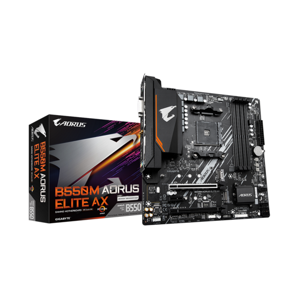 GIGABYTE AM4 B550M AORUS ELITE AX AMD B550 mATX Alaplap GIGABYTE AM4 B550M AORUS ELITE AX AMD B550 mATX Alaplap