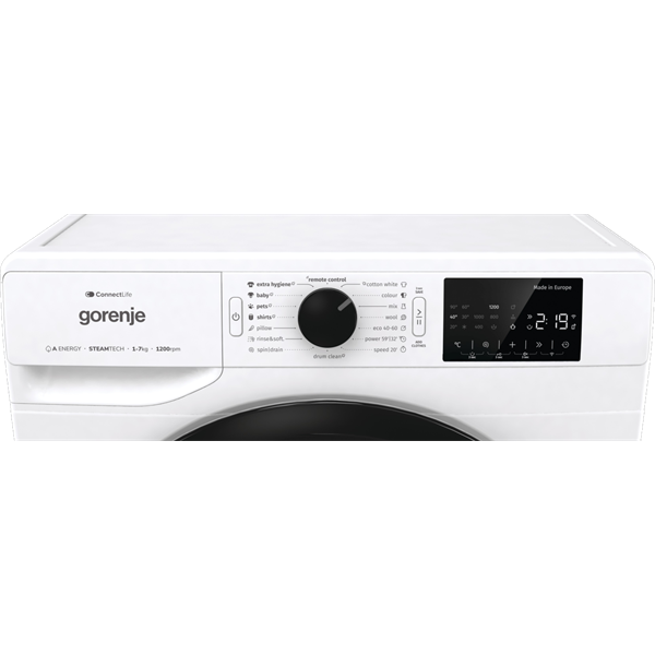 Gorenje WPNEI72A1SWIFI fehér, elöltöltős, max.1200ford., 7 kg, mosógép