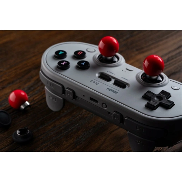 8BitDo Pro 3 Nintendo Switch Switch 2 PC SteamOS Mobil TMR Joystick G Classic vezeték nélküli kontroller Fehér