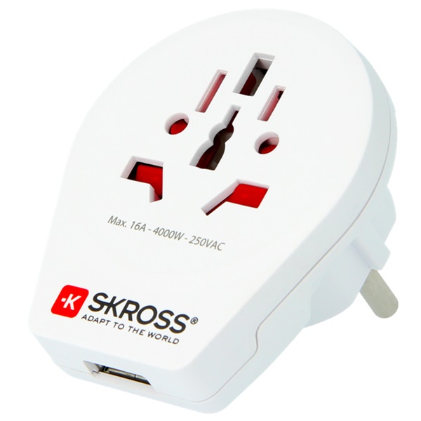 SKROSS World to Europe utazó adapter (SKR-WORLDTOEUUSB) SKROSS World to Europe utazó adapter (SKR-WORLDTOEUUSB)
