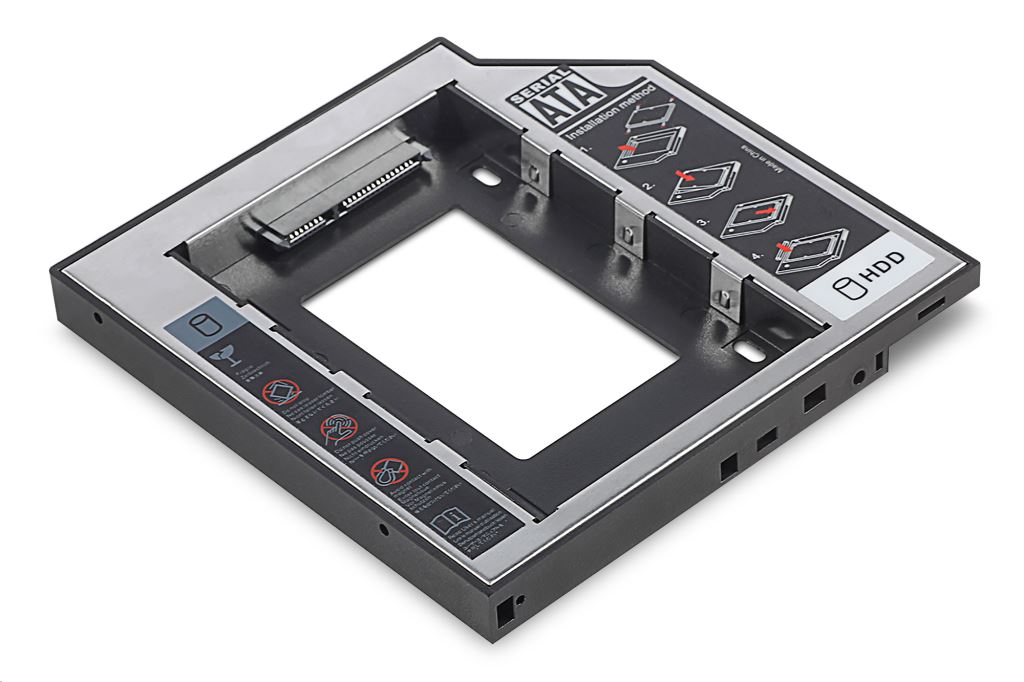 Digitus 2.5'' HDD beépítő keret laptop ODD helyére 12,7mm (DA-71109) Digitus 2.5'' HDD beépítő keret laptop ODD helyére 12,7mm (DA-71109)