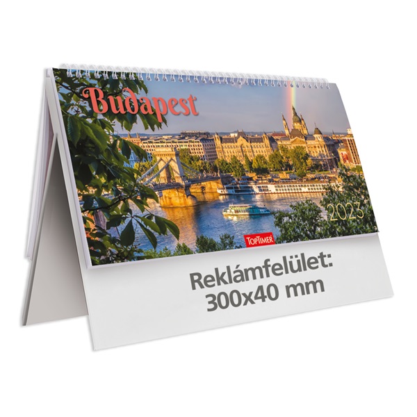Kalendart 2025 T063 Budapest álló papír asztali naptár