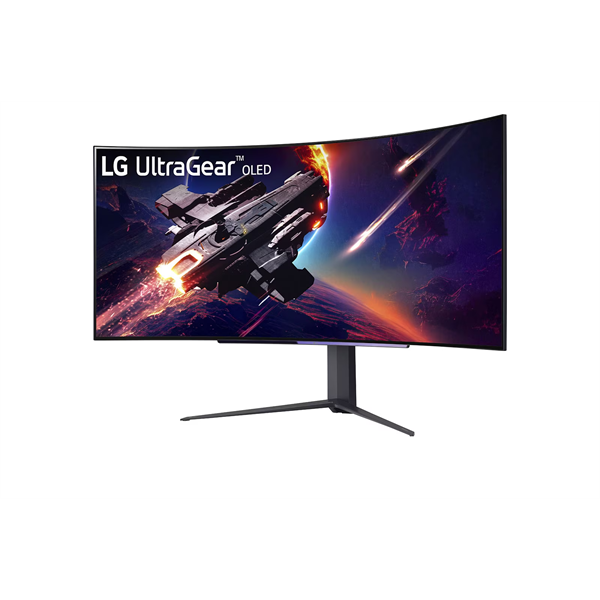 LG 45GR95QE 44.5"  Ívelt Gaming 240Hz OLED monitor