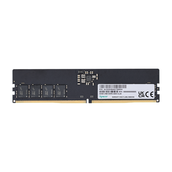 Apacer Memória Desktop 32GB DDR5 4800MHz CL40 1.1V Apacer Memória Desktop 32GB DDR5 4800MHz CL40 1.1V