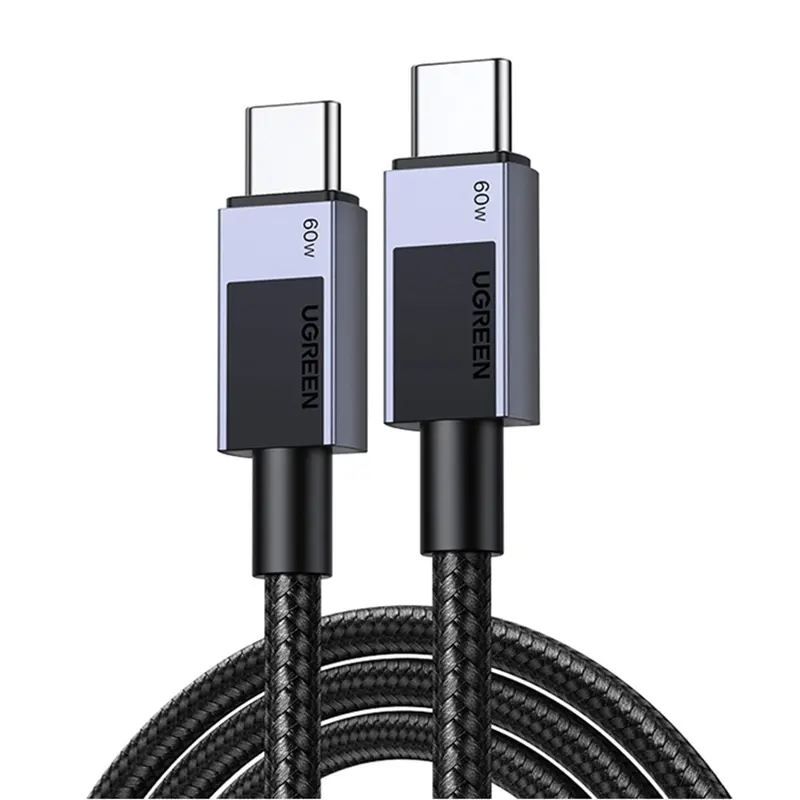 Ugreen L524 PD 3A 1m USB-C USB-C kábel (szürke) Ugreen L524 PD 3A 1m USB-C USB-C kábel (szürke)