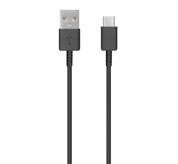SAMSUNG adatkábel és töltő (USB - Type-C, 80cm) FEKETE (EP-DR140ABE / GH39-02002A)
