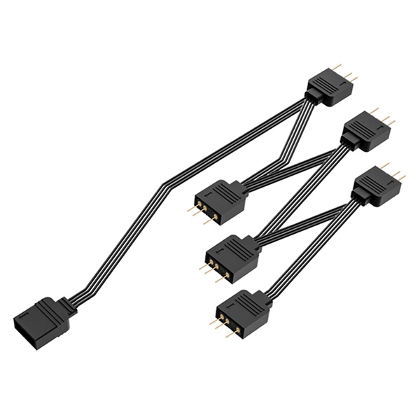 ID-Cooling  FS-06 ARGB  1 db bemenet  6 db kimenet 3pin PWM RGB elosztó