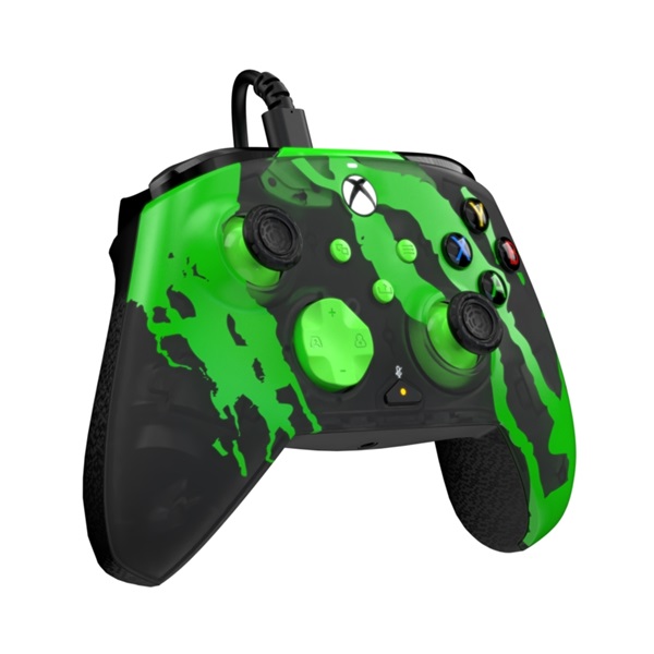 PDP Rematch Glow Adevanced Xbox Series X|S/Xbox One/PC Jolt Green Glow in the Dark vezetékes kontroller PDP Rematch Glow Adevanced Xbox Series X|S/Xbox One/PC Jolt Green Glow in the Dark vezetékes kontroller
