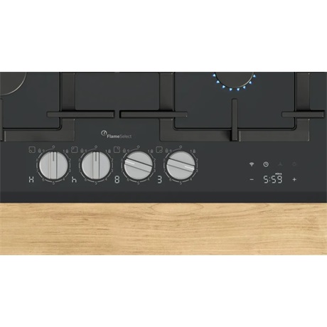 Bosch PRP6A6H40 Beépíthető gázfőzőlap, 4 zónás, Fekete