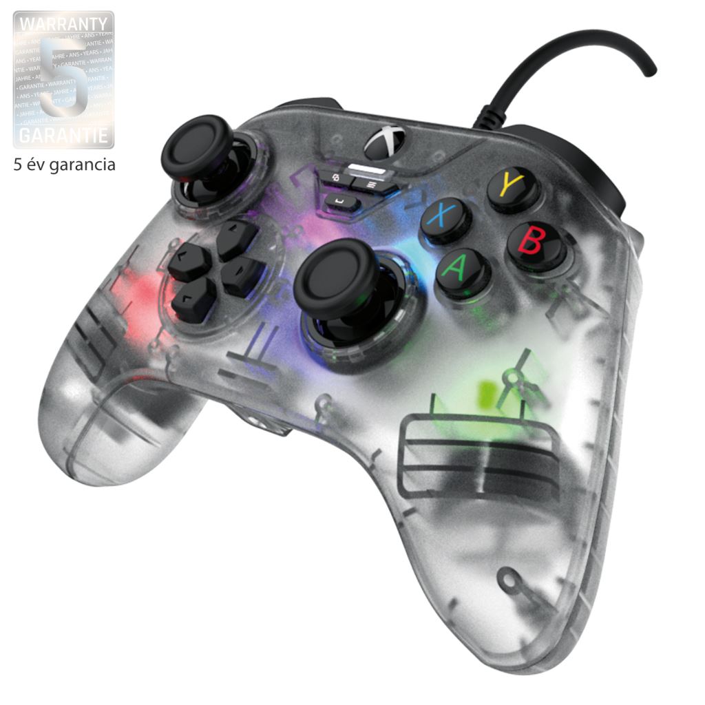 Snake Byte GamePad RGB X vezetékes Xbox Series X/S kontroller átlátszó (SB922350)