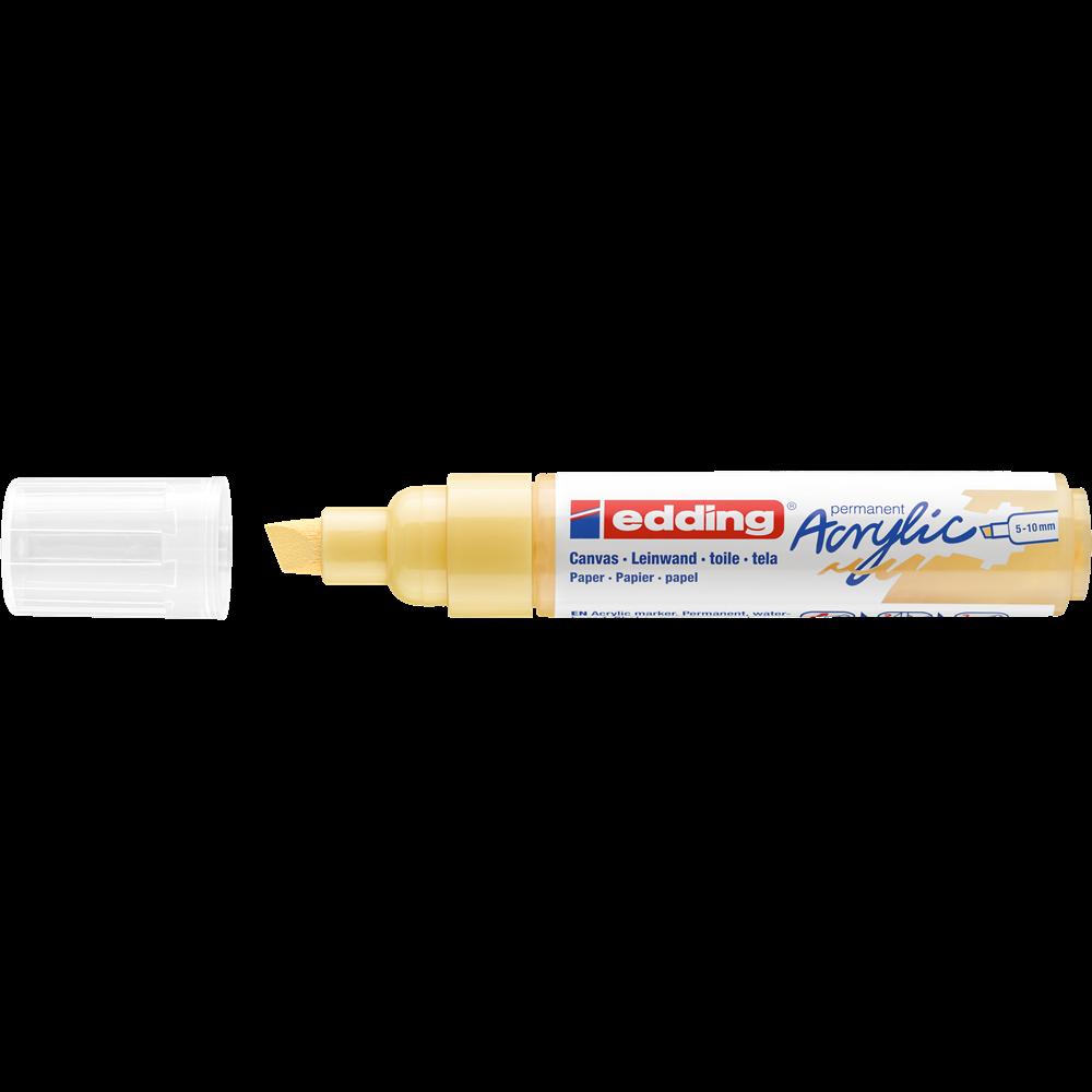 Edding Akril marker 5-10mm,  5000 pasztell sárga (7580244012)