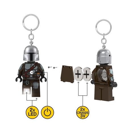 Lego Kulcstartó, LED világítással,  "Star Wars The Mandolarian 2" (LLGLKE187H)