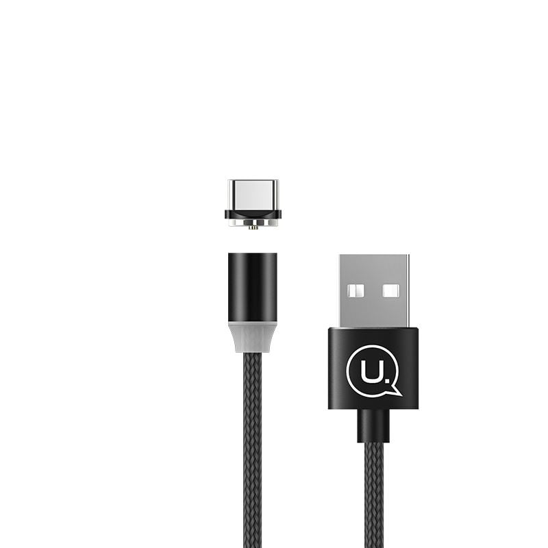 Usams SJ293USB01 mágneses Type-C - USB-A töltőkábel fekete (1299150) Usams SJ293USB01 mágneses Type-C - USB-A töltőkábel fekete (1299150)