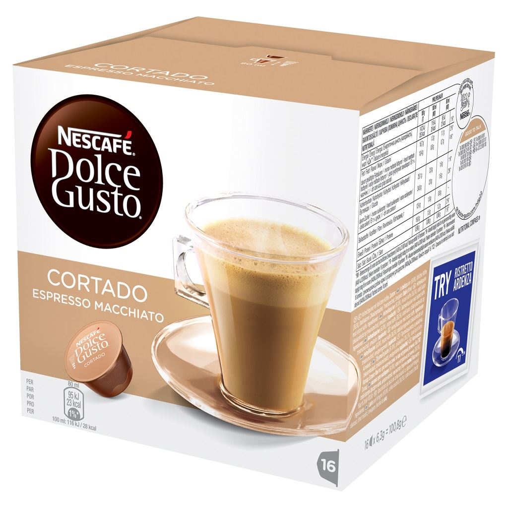 Nescafé Dolce Gusto Cortado kapszula 16db (12122140) Nescafé Dolce Gusto Cortado kapszula 16db (12122140)