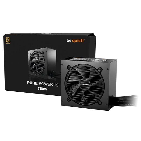 Be Quiet! 750W  PURE POWER 12 80+ Gold ATX3.1 Tápegység Fekete 