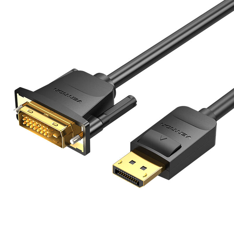 DisplayPort to DVI Cable 2m Vention HAFBH (Black) DisplayPort to DVI Cable 2m Vention HAFBH (Black)