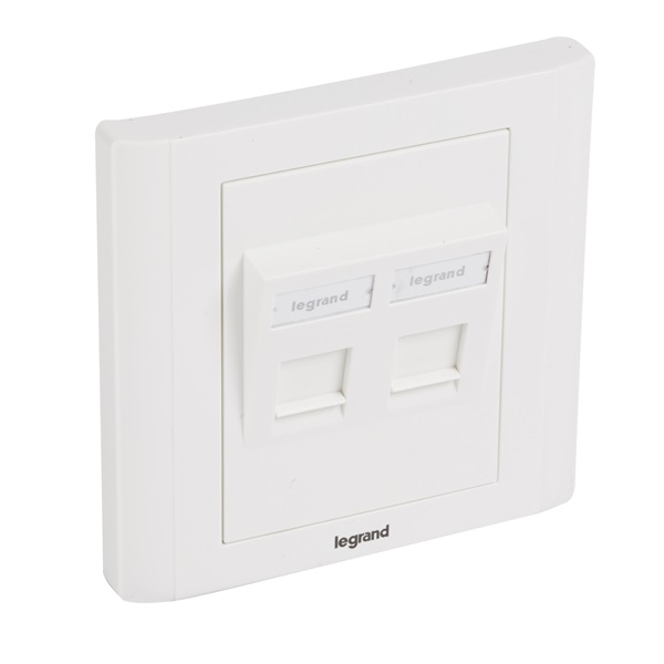 Legrand Linkeo szerelvény Keystone porthoz 2xRJ45 (632797) Legrand Linkeo szerelvény Keystone porthoz 2xRJ45 (632797)