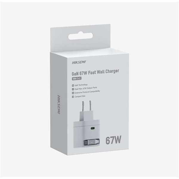 Hikvision HIKSEMI  1db USB-C USB-C kábel 67W  EU plug Telefon töltő