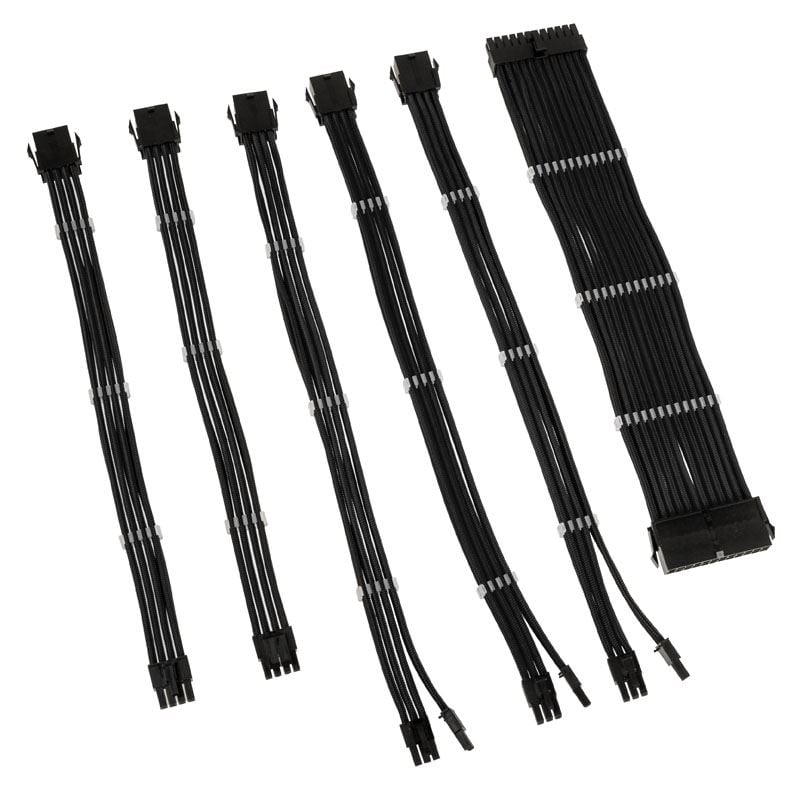 Kolink Core Adept Braided kábel hosszabbító szett fekete (5999094004733)