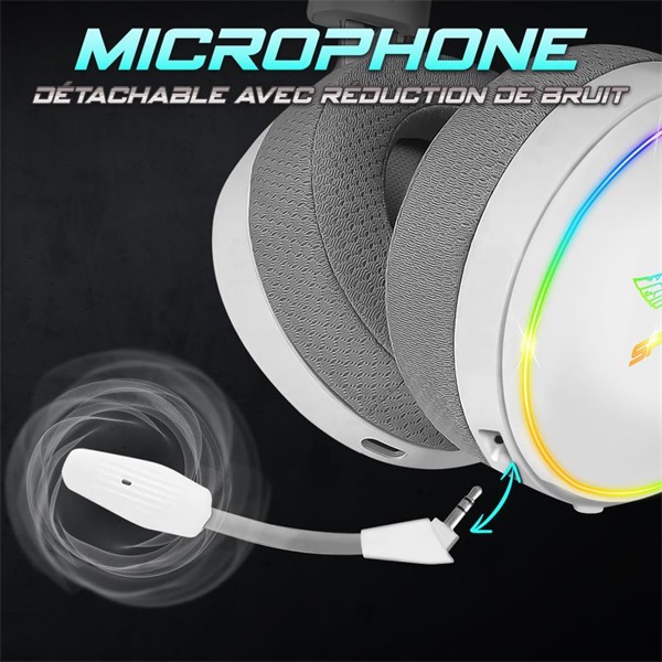 Spirit of Gamer Wireless MIC-XH1700W  MultiPlatform  mikrofon Fejhallgató   Fehér 