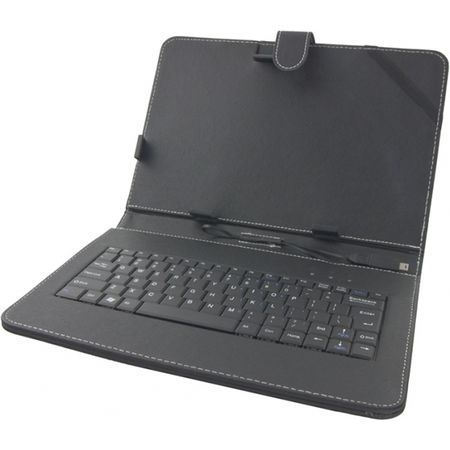 Esperanza EK125 10.1" univerzális tablet tok + billentyűzet (angol) fekete