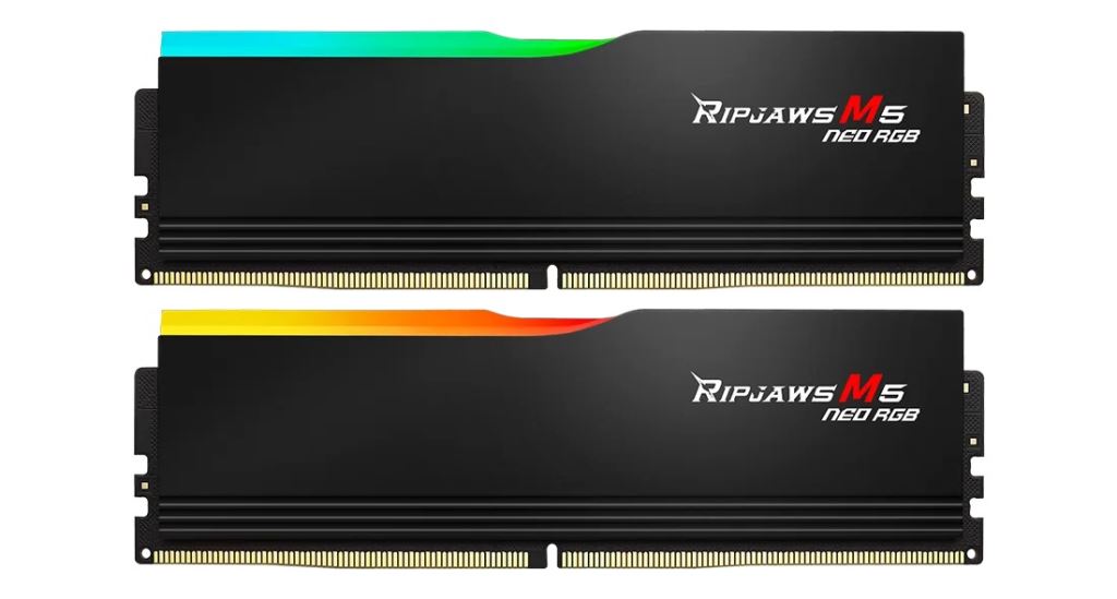 32GB 6000MT/s DDR5 RAM G.Skill Ripjaws M5 Neo RGB CL30 1.35V (2x16GB) (F5-6000J3038F16GX2-RM5NRK)