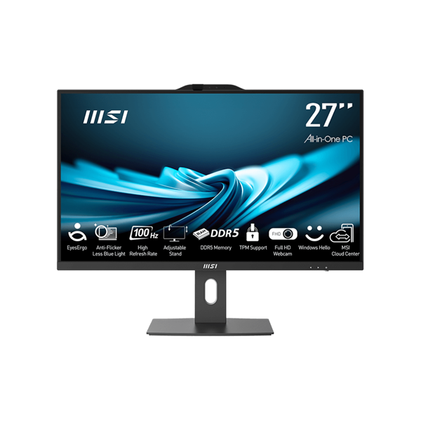 MSI Business AIO PRO AP272P 14M-644, 27" FHD, i5-14400, 8GB, 512GB M.2, INT, NOOS, Black