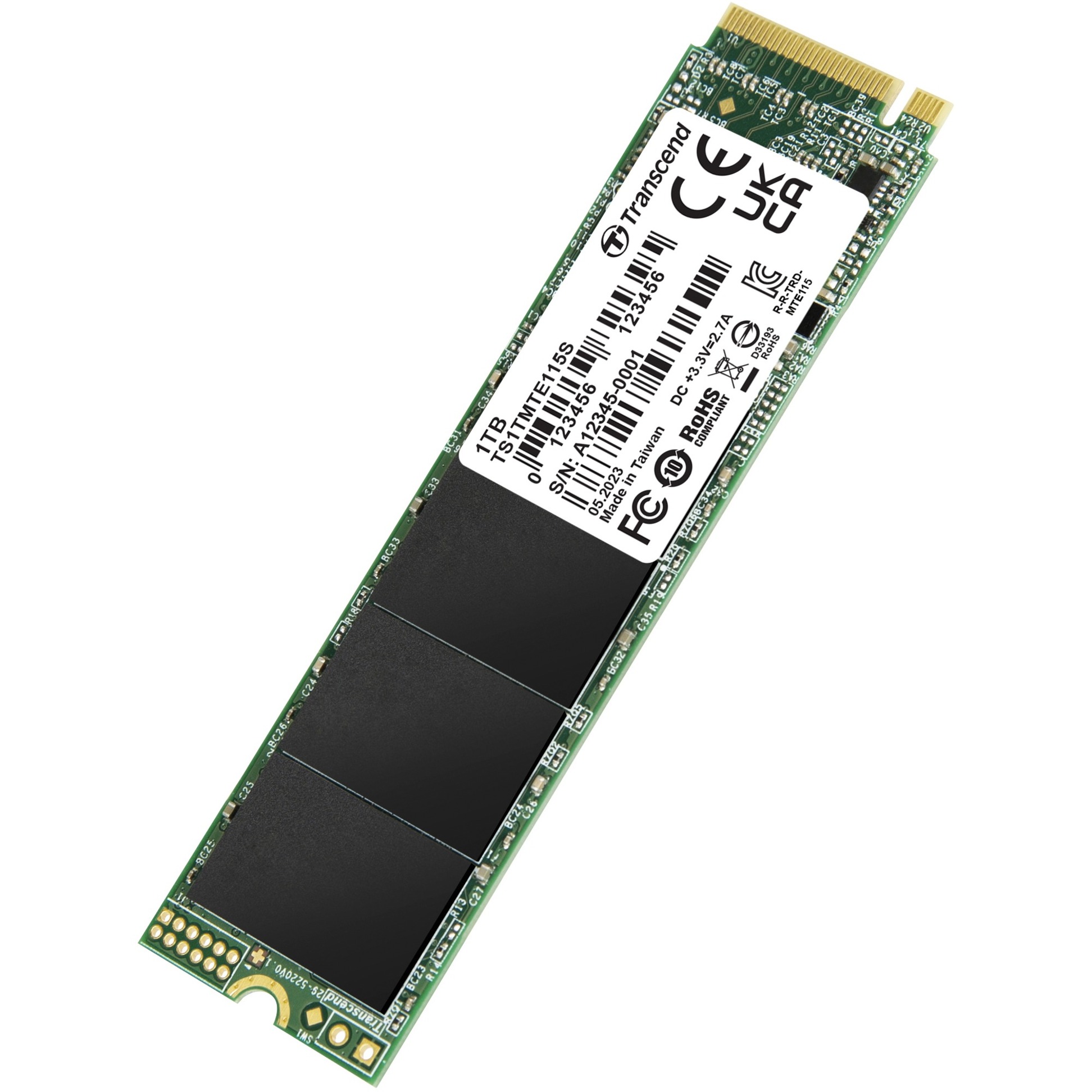 Transcend MTE115S 1TB M.2 2280 NVMe SSD