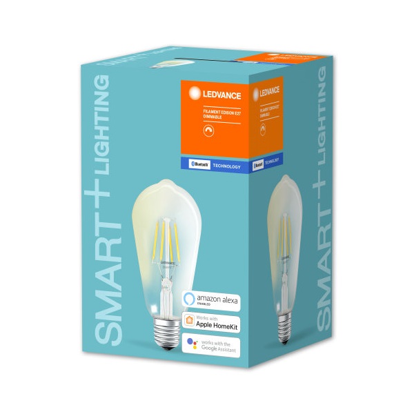 Ledvance Smart+ BT FIL edison fényforrás,DIM,6W 2700K E27 okostelefonnal,alkalmazással vezérelhető intelligens fényf. Ledvance Smart+ BT FIL edison fényforrás,DIM,6W 2700K E27 okostelefonnal,alkalmazással vezérelhető intelligens fényf.