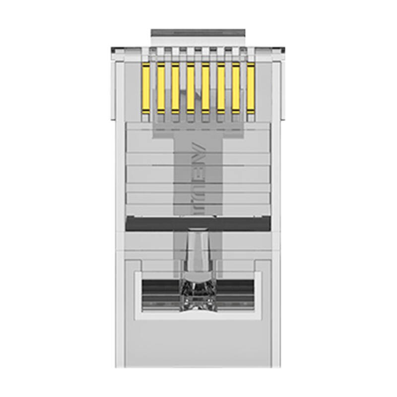 Modular RJ45 Cat.6 UTP Connector Vention IDDR0-10 Transparent 10 pcs. Modular RJ45 Cat.6 UTP Connector Vention IDDR0-10 Transparent 10 pcs.