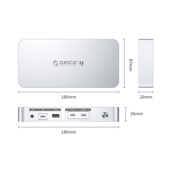 Orico TB4-SV Notebook Dokkoló Sötétszürke Orico TB4-SV Notebook Dokkoló Sötétszürke