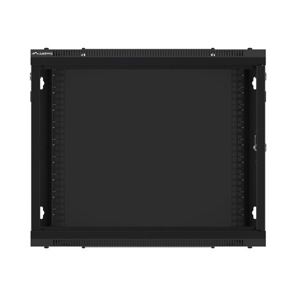 Lanberg 9U 19" fali rack szekrény 600x450mm fekete (WF01-6409-10B)