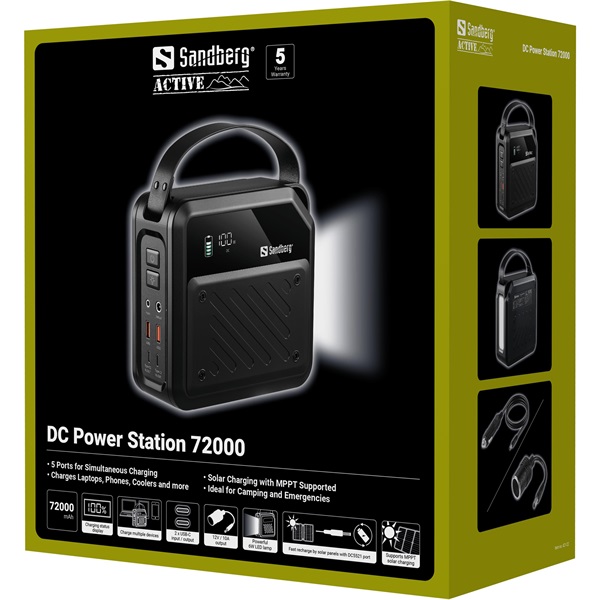 Sandberg DC Power Station 72000 Akkubank