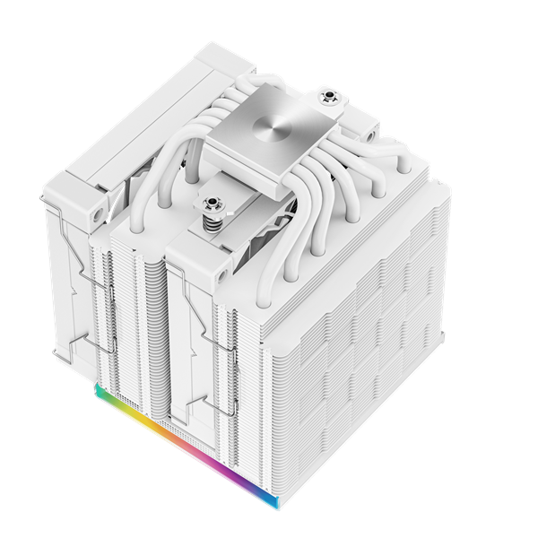 DeepCool  AK620 DIGITAL SE WH  28 dB  max  117,21 m3/h 4pin csatlakozó  6 db heatpipe  2x12cm  PWM RGB CPU Cooler