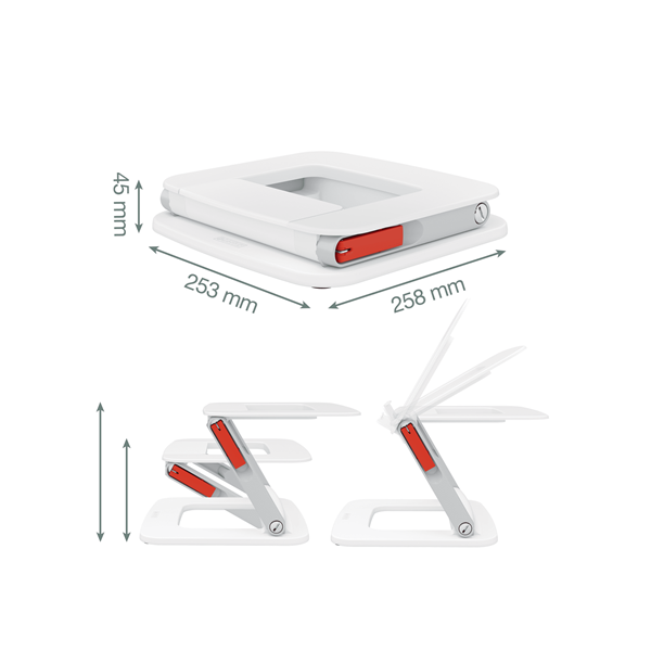 LEITZ 64240001 Laptop állvány, állítható  "Ergo" fehér