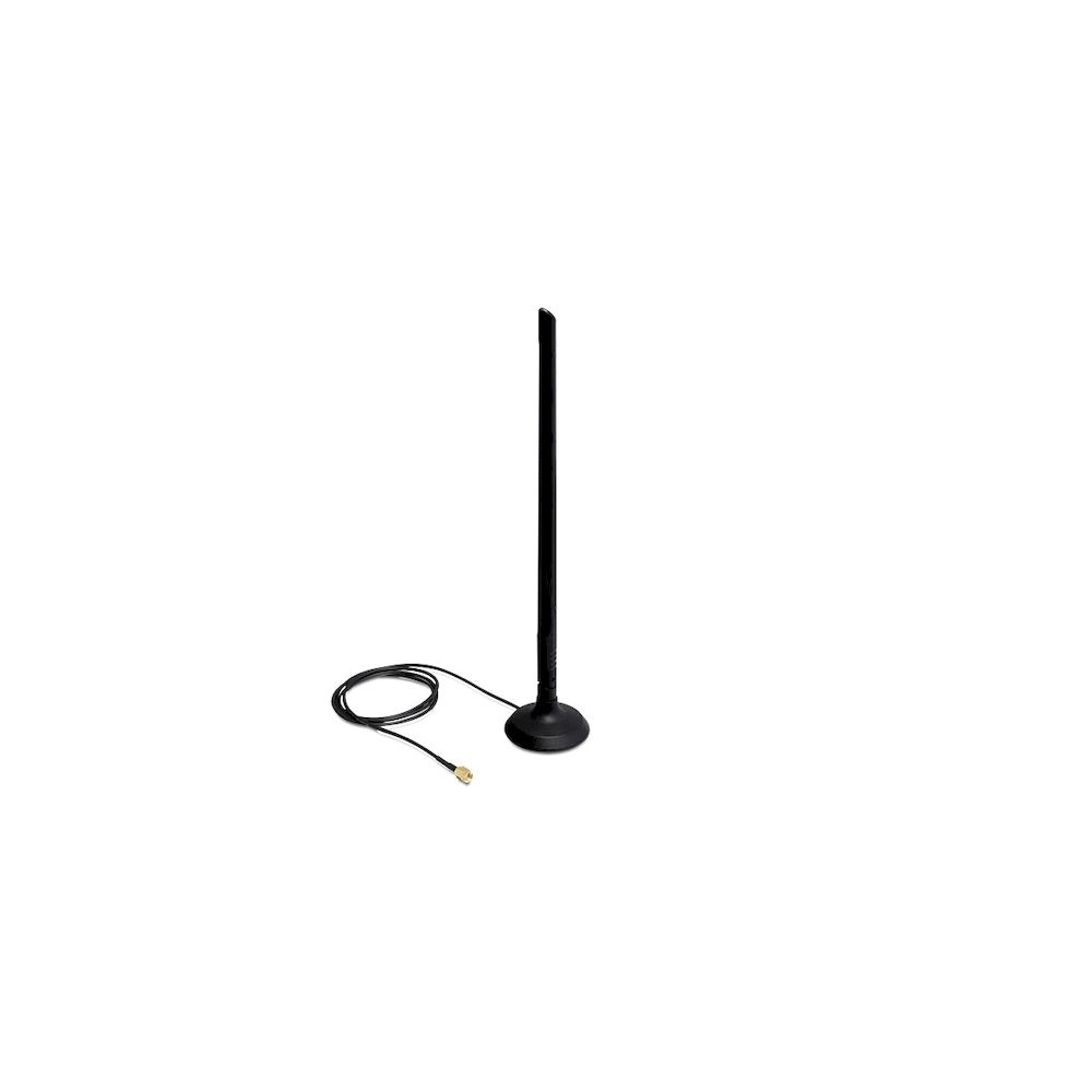 NET Delock WLAN 802.11 b/g/n Antenna RP-SMA 6.5 dBi Omnidirectional mágneses talppal NET Delock WLAN 802.11 b/g/n Antenna RP-SMA 6.5 dBi Omnidirectional mágneses talppal