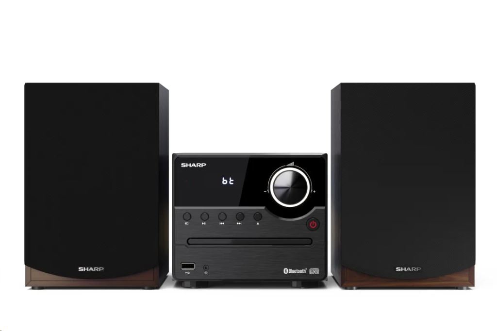 Sharp XL-B512BR Bluetooth mikrohifi rendszer fekete-barna Sharp XL-B512BR Bluetooth mikrohifi rendszer fekete-barna
