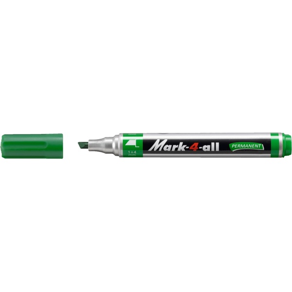 Stabilo Mark-4-all vágott hegyű zöld permanent marker Stabilo Mark-4-all vágott hegyű zöld permanent marker