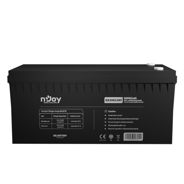 NJOY GE20012KF 12V/200Ah T11 zárt gondozás mentes GEL Akkumulátor 