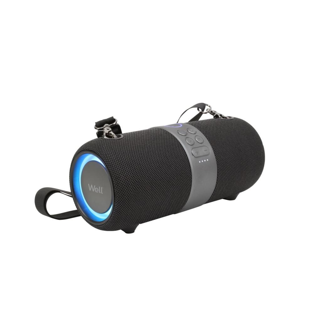 Well SPKR-BT-BOUNCE-WL IPX6 vízálló hordozható Bluetooth hangszóró fekete Well SPKR-BT-BOUNCE-WL IPX6 vízálló hordozható Bluetooth hangszóró fekete