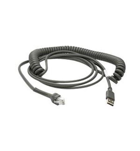 Zebra vonalkód olvasó adatkábel USB 15ft. (4.6m) (CBA-U09-C15ZAR)